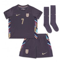Camisa de time de futebol Inglaterra Bukayo Saka #7 Replicas 2º Equipamento Infantil Europeu 2024 Manga Curta (+ Calças curtas)